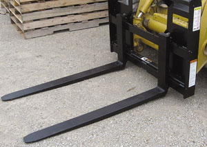 Rail Style Front Loader Pallet Forks 4000 lb 48